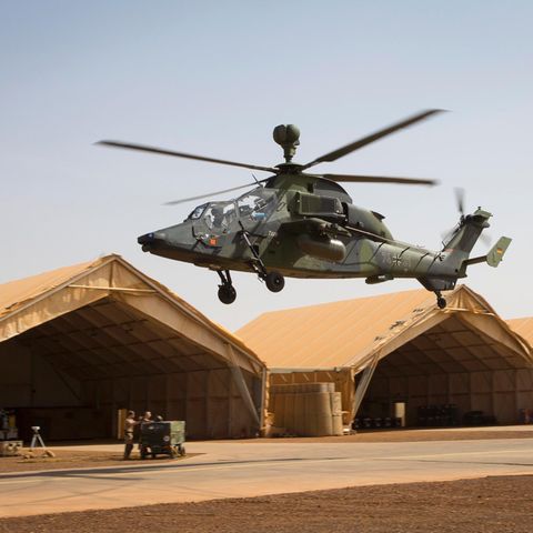 Der Bundeswehrhubschrauber Tiger in Mali
