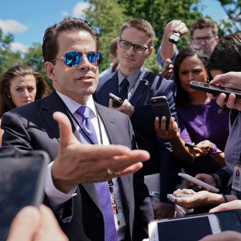 Donald Trumps Kommunikationschef Anthony Scaramucci bei einem Treffen mit der Presse in Washington