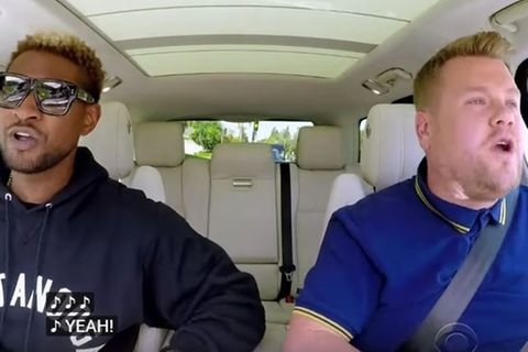 Usher zu Gast bei James Corden in Carpool Karaoke