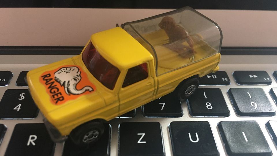 Geschenk von Oma: Frank Behrendts gelber Matchbox-Jeep