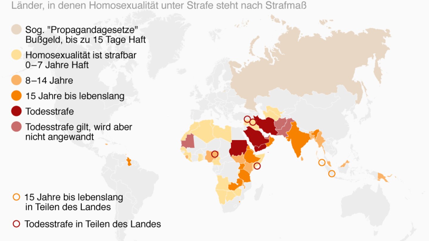 Länder In Denen Homosexualität Unter Strafe Steht Sternde 7586