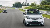 Vom Smart Brabus Renn-Taxi gibt es zwei Exemplare
