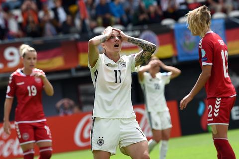Deutschland ist bei der Damenfußball-EM im Viertelfinale an Dänemark gescheitert