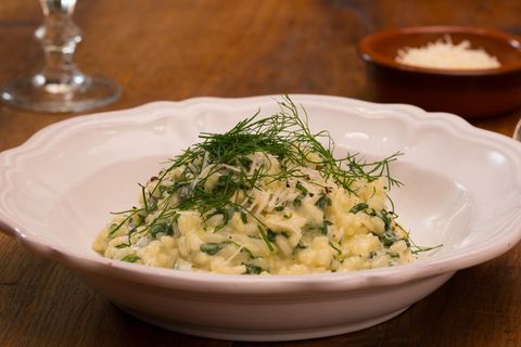 Italienische Küche: Sommerlich lecker: Limetten-Risotto mit Spinat und Mascarpone