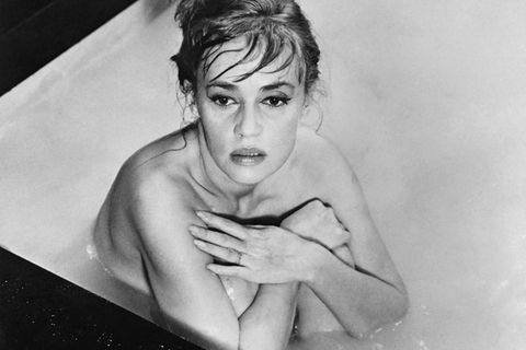 Schauspielerin Jeanne Moreau im Film "Eva" von Regisseur Joseph Losey