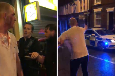 Wie im Actionfilm: Englische Polizei rast zum Einsatzort - und parkt (fast) perfekt