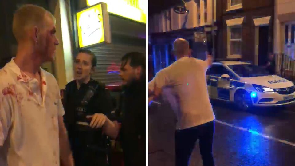 Wie im Actionfilm: Englische Polizei rast zum Einsatzort - und parkt (fast) perfekt