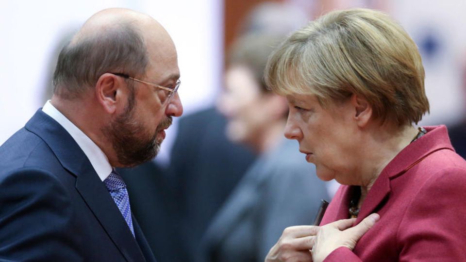 Martin Schulz und Angela Merkel kämpfen um die nächste Kanzlerschaft
