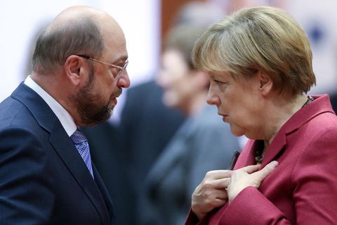 Martin Schulz und Angela Merkel kämpfen um die nächste Kanzlerschaft