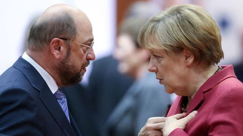 Martin Schulz und Angela Merkel kämpfen um die nächste Kanzlerschaft