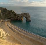 Durdle Door Beach, Dorset, Großbritannien