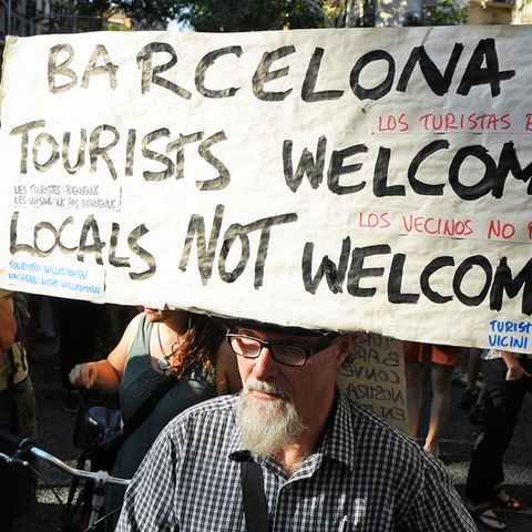 Proteste in Barcelona gegen den Massentourismus