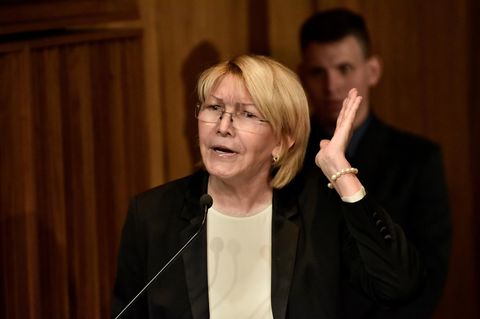 Generalstaatsanwältin Luisa Ortega während einer Pressekonferenz in Caracas, Venezuela.
