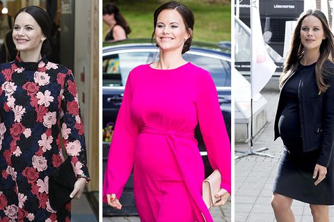 Strahlend und stilsicher erlebt Prinzessin Sofia von Schweden ihre Schwangerschaft