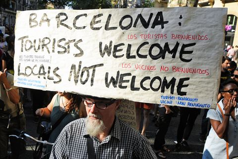 Proteste in Barcelona gegen den Massentourismus