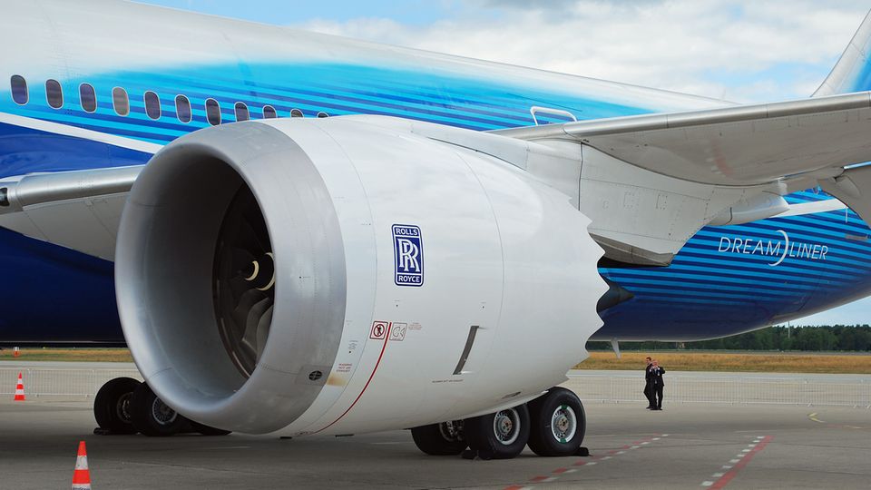 Dreamliner mit Rolls-Royce-Treibwer Dreamliner mit Rolls-Royce-Treibwer