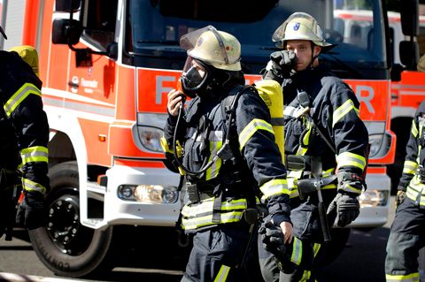 Feuerwehrmänner im Einsatz
