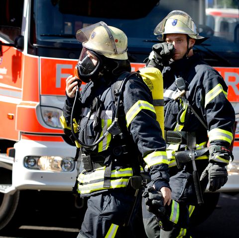 Feuerwehrmänner im Einsatz