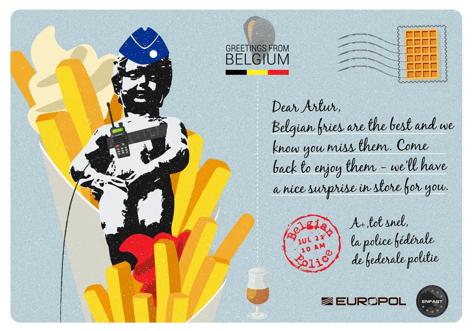 Kreative Kampagne: "Du fehlst uns": Europol schickt Postkarten an gesuchte Kriminelle Kreative Kampagne: "Du fehlst uns": Europol schickt Postkarten an gesuchte Kriminelle