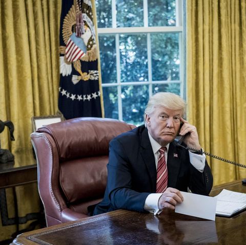 Donald Trump im Oval Office des Weißen Hauses