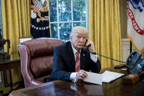 Donald Trump im Oval Office des Weißen Hauses