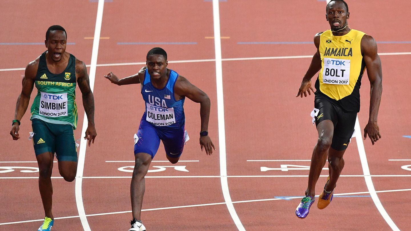 Usain Bolt / Usain Bolt Thinking Heads / To win the event's blue riband