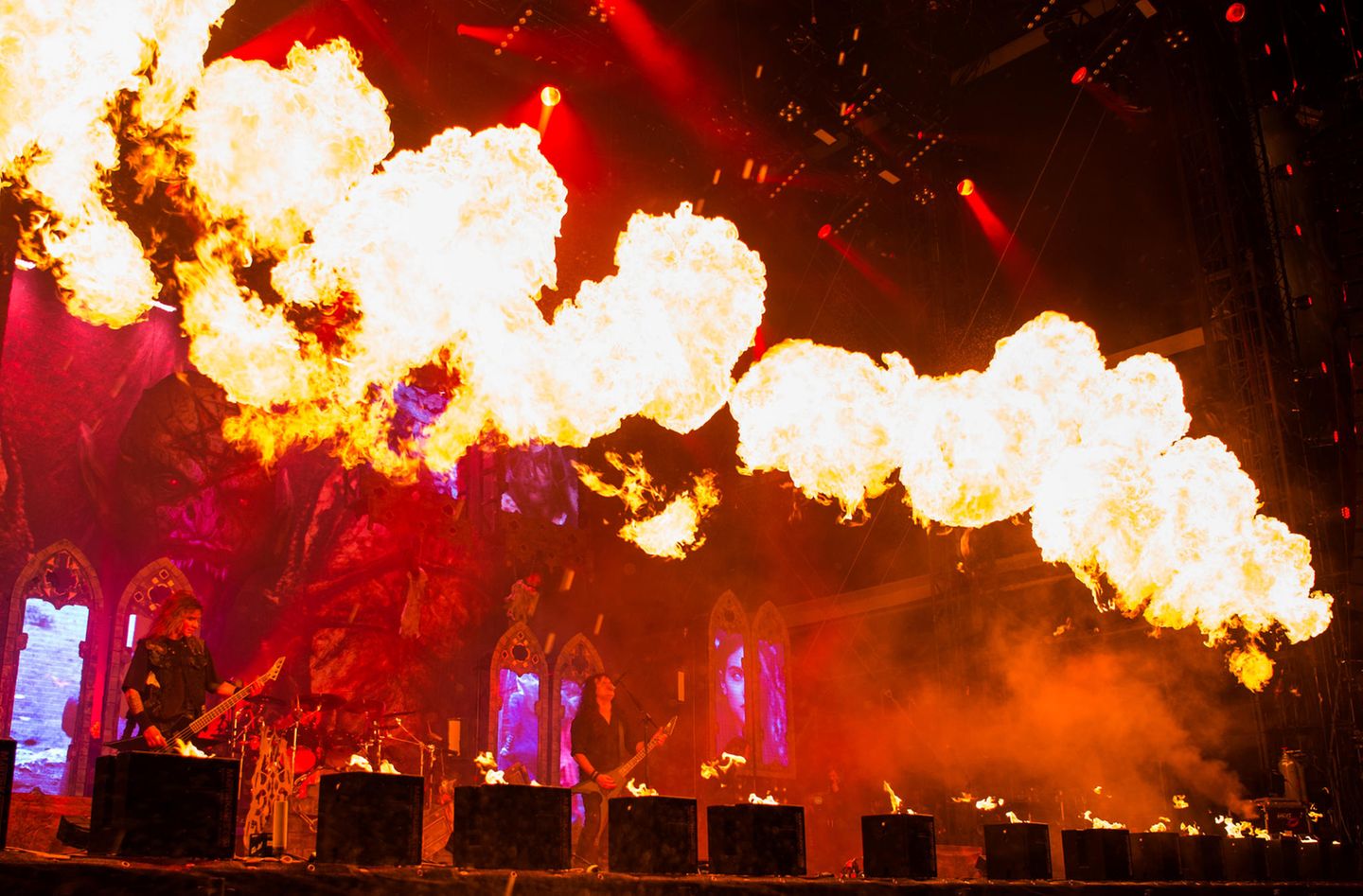 Feuerspiele: Die deutsche Thrash-Metal-Band Kreator auf der Faster Stage