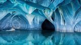 "Die Marmorhöhlen in Patagonien", so betitelt Clane Gessel sein Foto am General-Carrera-See im Grenzgebiet von Argentinien und Chile.