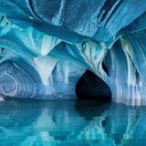 "Die Marmorhöhlen in Patagonien", so betitelt Clane Gessel sein Foto am General-Carrera-See im Grenzgebiet von Argentinien und Chile.