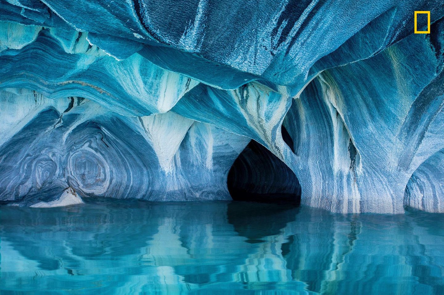 "Die Marmorhöhlen in Patagonien", so betitelt Clane Gessel sein Foto am General-Carrera-See im Grenzgebiet von Argentinien und Chile.