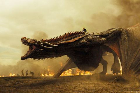 Der Drache ist bereit für den Kampf