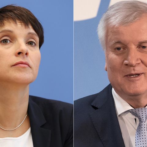 Frauke Petry und Horst Seehofer in einer Bildkombo