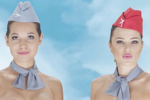 Kasachstan: Reiseportal wirbt mit nackten Stewardessen