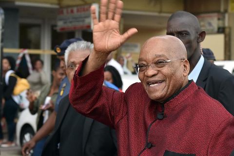 Der südafrikanische Präsident Jacob Zuma in Chatsworth