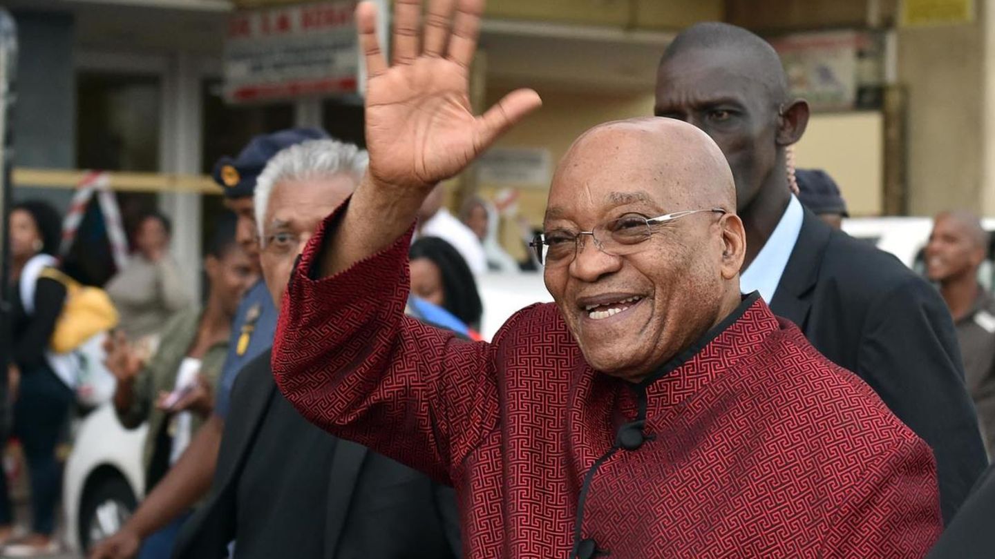 Der südafrikanische Präsident Jacob Zuma in Chatsworth