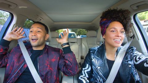 Alicia Keys und John Legend gemeinsam im Auto bei Carpool Karaoke