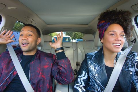 Alicia Keys und John Legend gemeinsam im Auto bei Carpool Karaoke