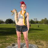 Lilly Elkin aus Memphis, Tennessee, studiert Umweltschutz und Biologie. Schlangen sind ihr Hobby. Sie sagt, sie hätte auch Bernie Sanders gewählt: "Trump steht für Veränderung"