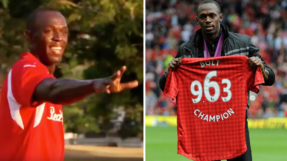 Usain Bolt kann alles - außer Fußball: Olympiastar auf Youtube