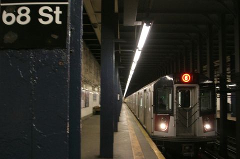 Bild einer New Yorker U-Bahn für das Verschicken von Bildern via AirDrop