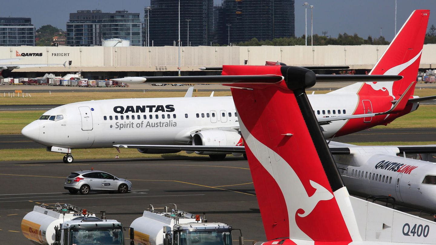 Qantas над Сиднеем