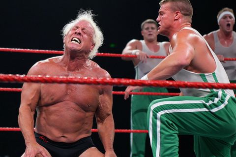 Wrestlingstar Ric Flair in der Acer Arena, Homebush Stadium am 4. August 2006.