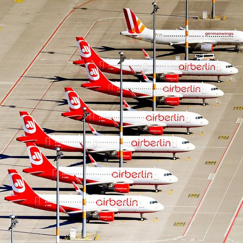 Air Berlin Flieger am Boden