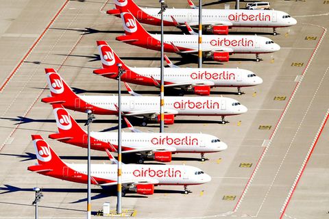 Air Berlin Flieger am Boden