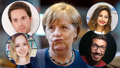 Diese YouTube-Stars nehmen Angela Merkel ins Verhör