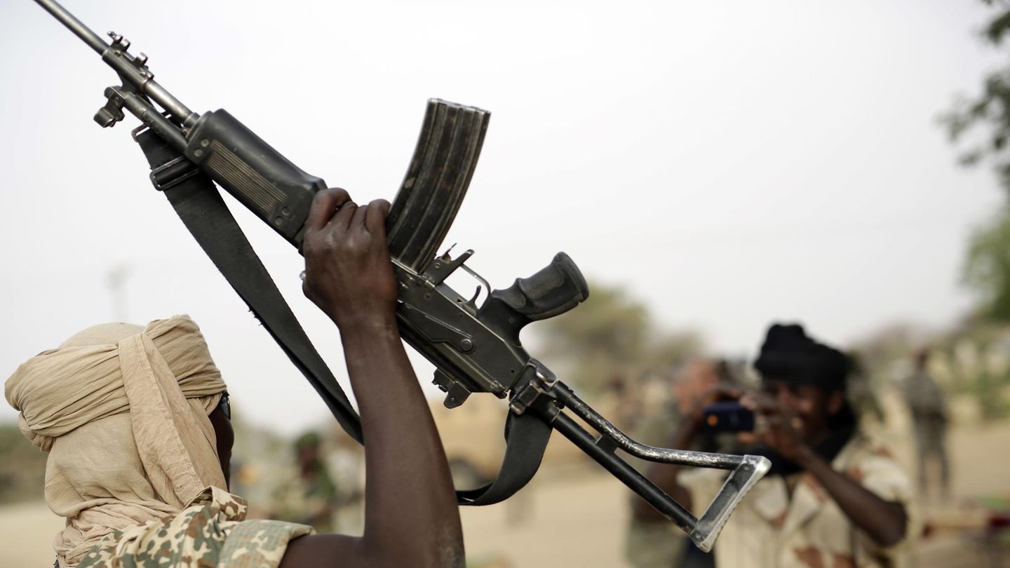 Boko Haram Soldaten in Nigeria nach einem Siegeszug im vergangenen Jahr
