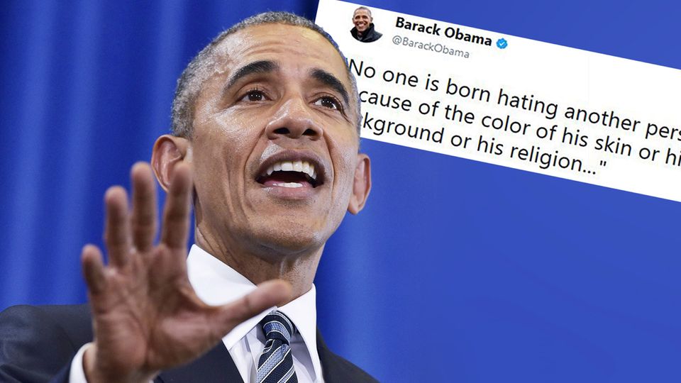 Ex-US-Präsident Barack Obama Mehr als drei Millionen Twitter-Likes für sein Statement gegen Rassismus: Ex-US-Präsident Barack Obama