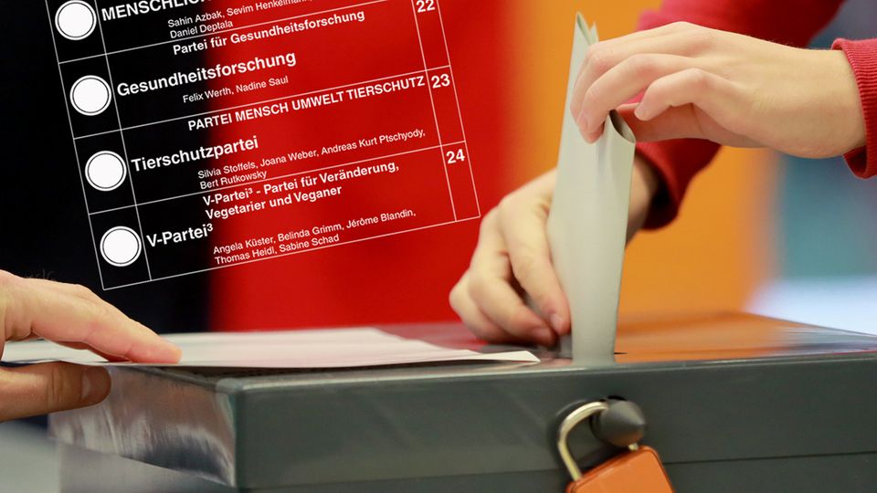 Insgesamt 42 Parteien hoffen bei der Bundestagswahl am 24. September auf das Kreuz der Wähler
