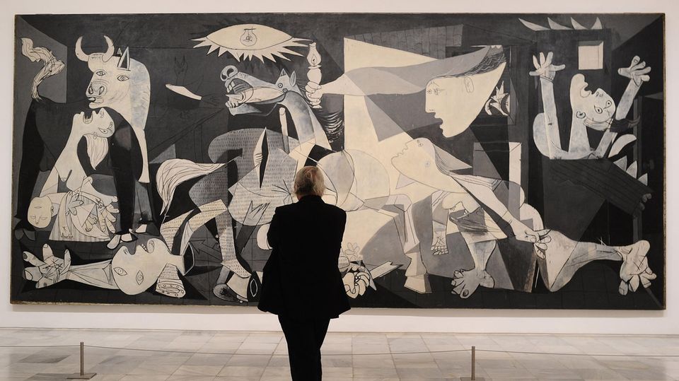 Heute hängt Picassos Gemälde in Madrid.