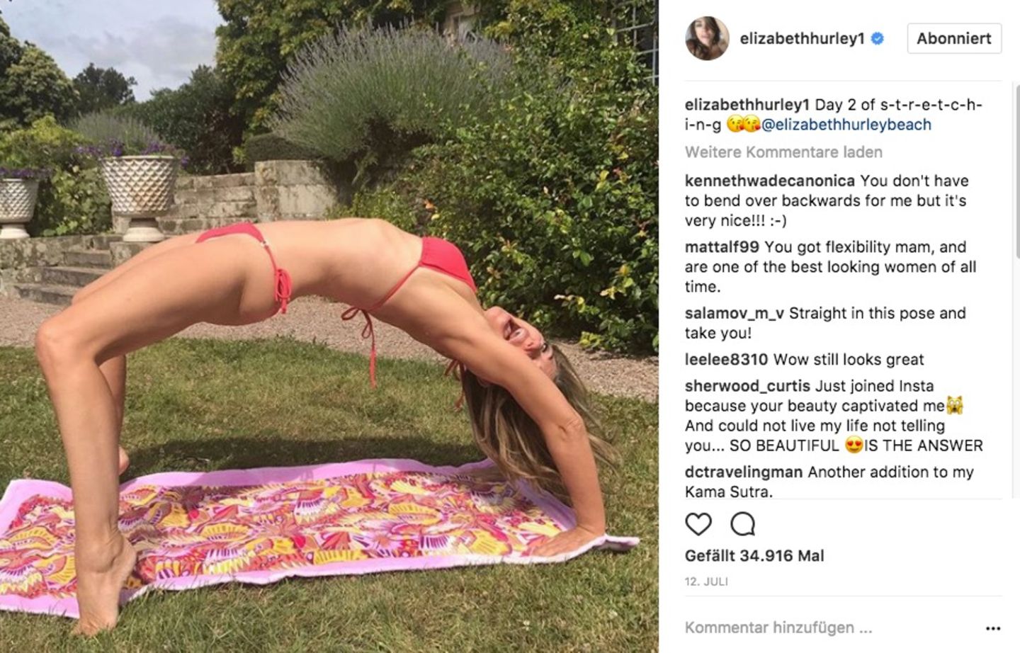 Bikini-Body mit 52 Jahren